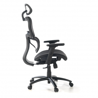 ergonomic chair black black frame mesh 3d adjustable armrests double lumbar support headrest 8