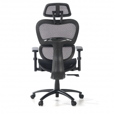 ergonomic chair black black frame mesh 3d adjustable armrests double lumbar support headrest 6