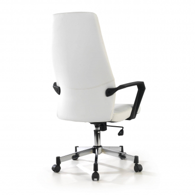 office chair white victory synthetic leather fixed armrests 6