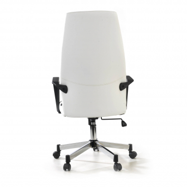 office chair white victory synthetic leather fixed armrests 7