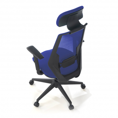 office chair blue belinda mesh 1d adjustable armrests lumbar support headrest 7