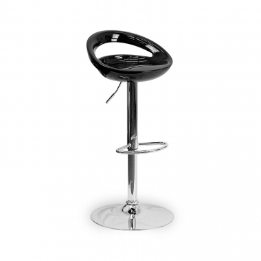 kitchen stool black danko plastic no armrests 1