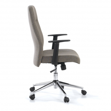 office chair black smith fabric fixed armrests 6