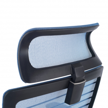 office chair blue tesla mesh 3d adjustable armrests lumbar support headrest 5