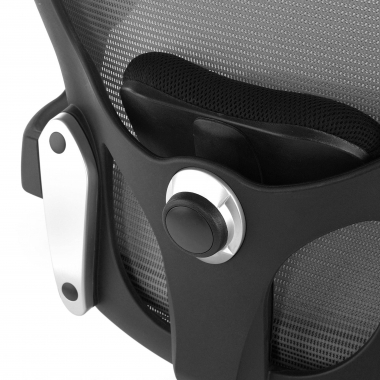 ergonomic chair gray office chair mesh movable armrests lumbar support 6