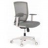 Akira white ergonomic office chair, synchro mechanism