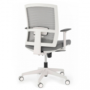 ergonomic chair white grey white frame mesh 1d adjustable armrests lumbar support 8