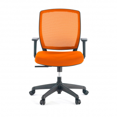 swivel chair orange chair black frame mesh 1d adjustable armrests 3