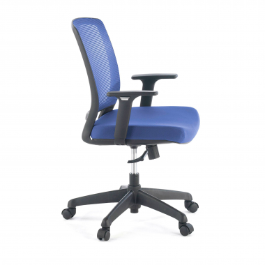 swivel chair blue chair black frame mesh 1d adjustable armrests 6