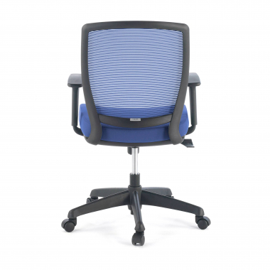 swivel chair blue chair black frame mesh 1d adjustable armrests 7