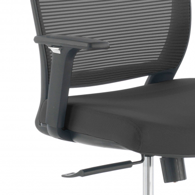swivel chair black chair black frame mesh 1d adjustable armrests 5