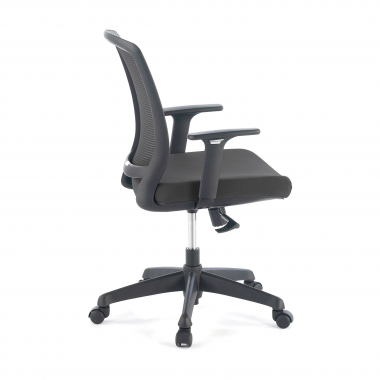 swivel chair black chair black frame mesh 1d adjustable armrests 6