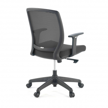 swivel chair black chair black frame mesh 1d adjustable armrests 4