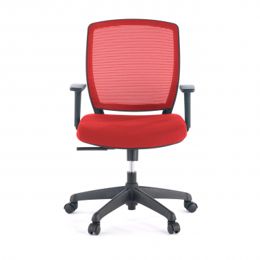 swivel chair red chair black frame mesh 1d adjustable armrests 3