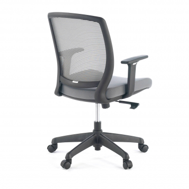swivel chair gray chair black frame mesh 1d adjustable armrests 6