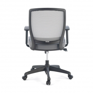 swivel chair gray chair black frame mesh 1d adjustable armrests 7