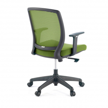 swivel chair green chair black frame mesh 1d adjustable armrests 4