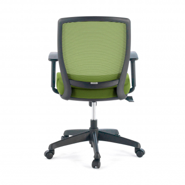 swivel chair green chair black frame mesh 1d adjustable armrests 6