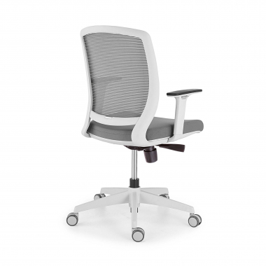 swivel chair white grey chair white frame mesh 1d adjustable armrests 3