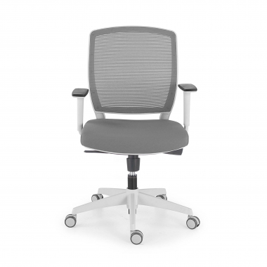 swivel chair white grey chair white frame mesh 1d adjustable armrests 6