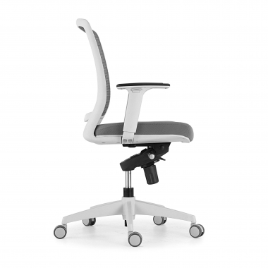 swivel chair white grey chair white frame mesh 1d adjustable armrests 7