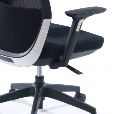 office chair black red gray frame mesh 3d adjustable armrests 5