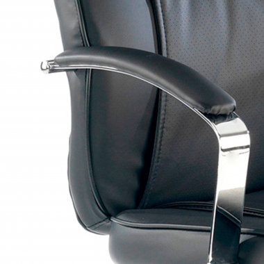 office chair black glencoe synthetic leather upholstered armrests 5