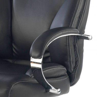 office chair black gouda synthetic leather upholstered armrests 5