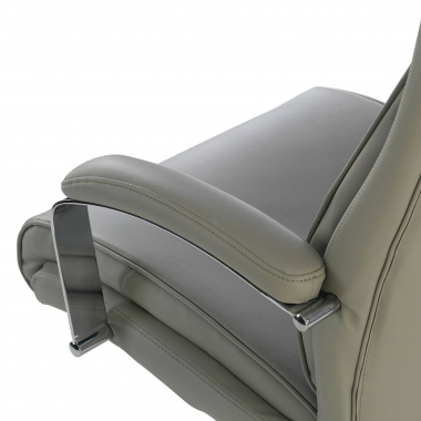 office chair gray counter synthetic leather upholstered armrests 4