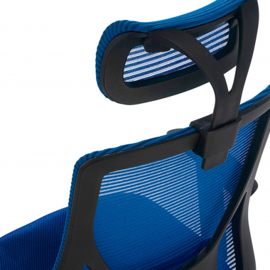 office chair blue lake mesh 1d adjustable armrests lumbar support headrest 5