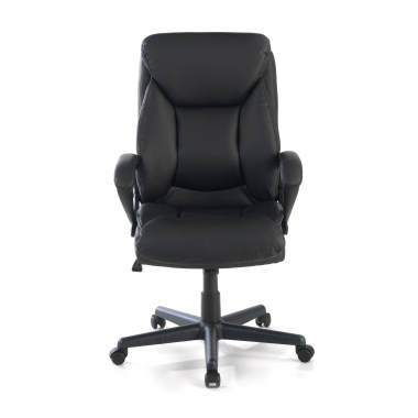 office chair black denis synthetic leather upholstered armrests 3