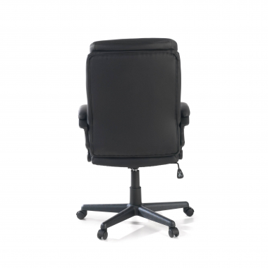 office chair black denis synthetic leather upholstered armrests 6