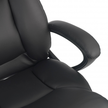 office chair black denis synthetic leather upholstered armrests 5
