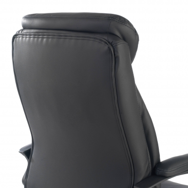 office chair black denis synthetic leather upholstered armrests 7