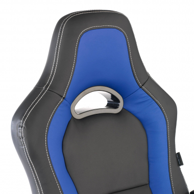 gaming chair blue dakar synthetic leather fixed armrests 4