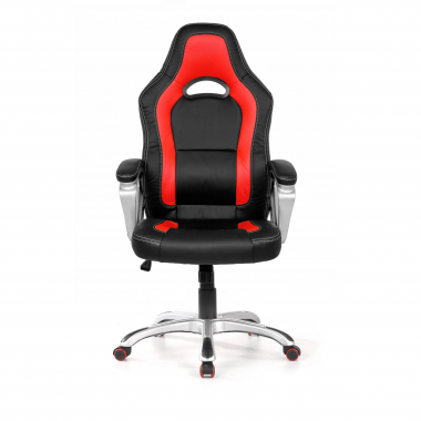 gaming chair red dakar synthetic leather fixed armrests 3
