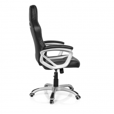 gaming chair white dakar synthetic leather fixed armrests 4