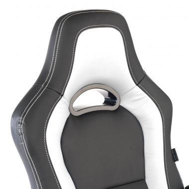 gaming chair white dakar synthetic leather fixed armrests 5