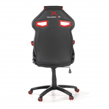 gaming chair red faux leather synthetic leather fixed armrests 7