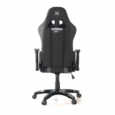 gaming chair gray spider synthetic leather movable armrests lumbar and cervical cushion headrest 7