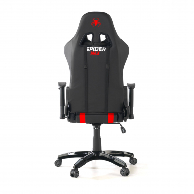 gaming chair red spider synthetic leather movable armrests lumbar and cervical cushion headrest 7