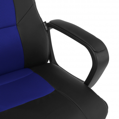 gaming chair blue montmelo synthetic leather fixed armrests 5