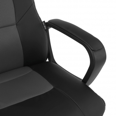 gaming chair gray montmelo synthetic leather fixed armrests 5
