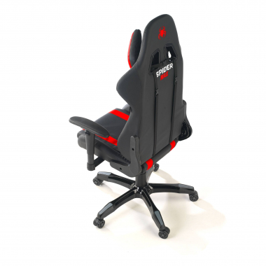 gaming chair red spider synthetic leather movable armrests lumbar and cervical cushion headrest 9