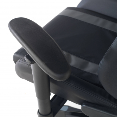 gaming chair gray spider synthetic leather movable armrests lumbar and cervical cushion headrest 6