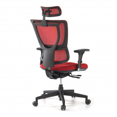 ergonomic chair red energy mesh 1d adjustable armrests double lumbar support 6