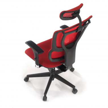 ergonomic chair red energy mesh 1d adjustable armrests double lumbar support 9