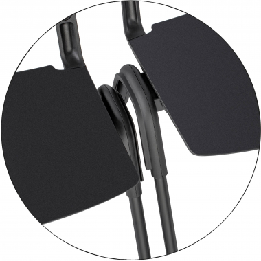 visitor chair black shield mesh no armrests 13
