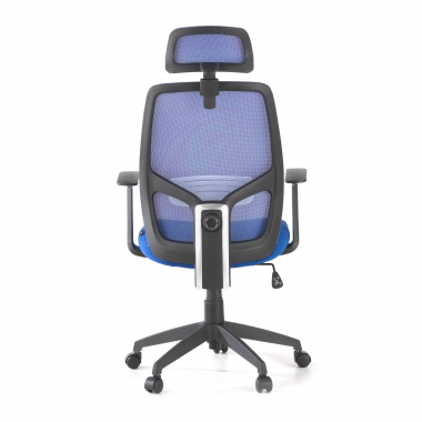 office chair blue argos mesh fixed armrests headrest 8
