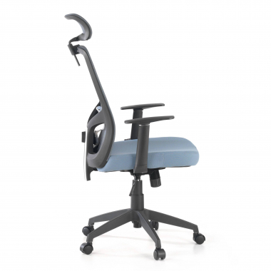 office chair gray argos mesh fixed armrests headrest 7